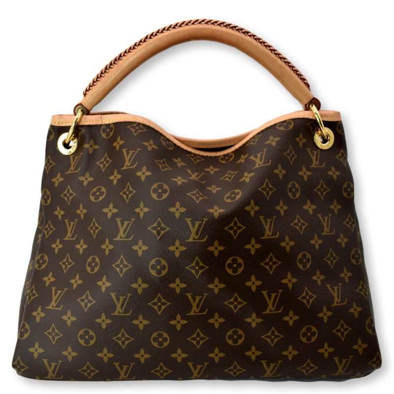 LOUIS VUITTON Artsy MM Monogram Canvas Hobo Bag Brown - Image 2