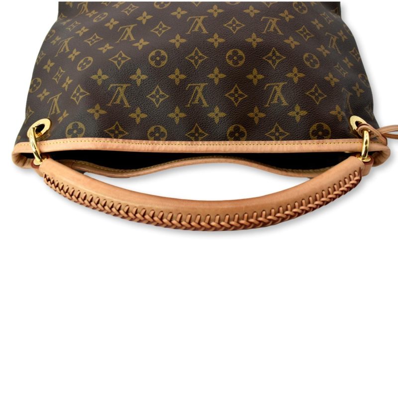 LOUIS VUITTON Artsy MM Monogram Canvas Hobo Bag Brown - Image 3