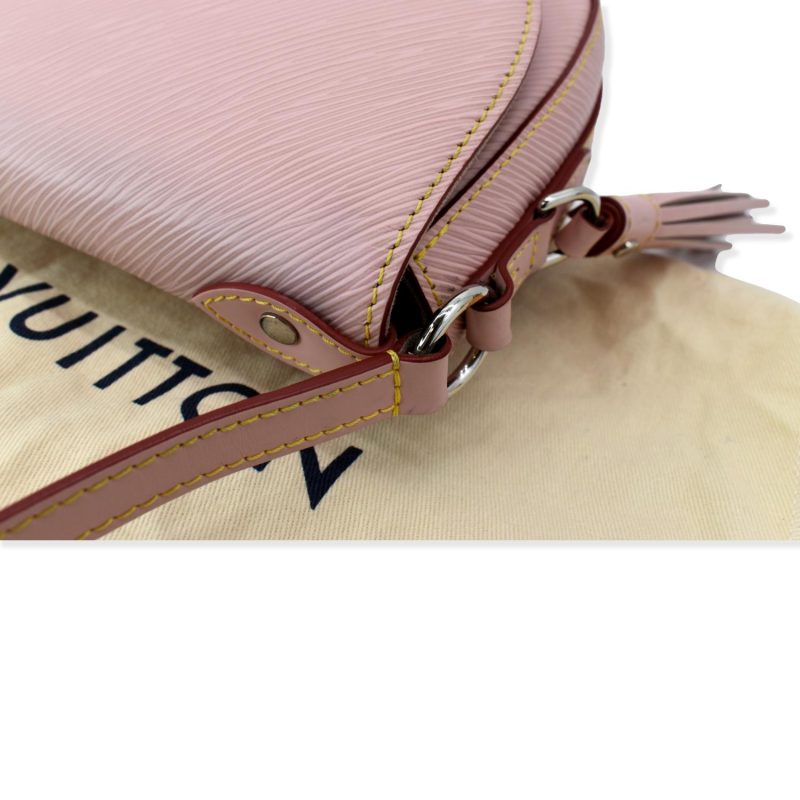 LOUIS VUITTON Saint Cloud Epi Leather Shoulder Bag Rose Ballerine - Image 4