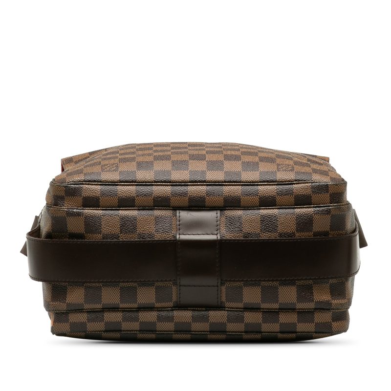 Brown Louis Vuitton Damier Ebene Naviglio Crossbody Bag - Image 4