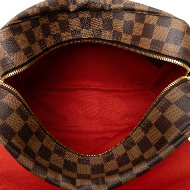 Brown Louis Vuitton Damier Ebene Naviglio Crossbody Bag - Image 5