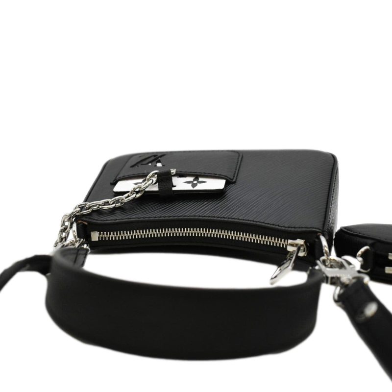 LOUIS VUITTON Marellini Epi Leather Shoulder Bag Black - Image 4