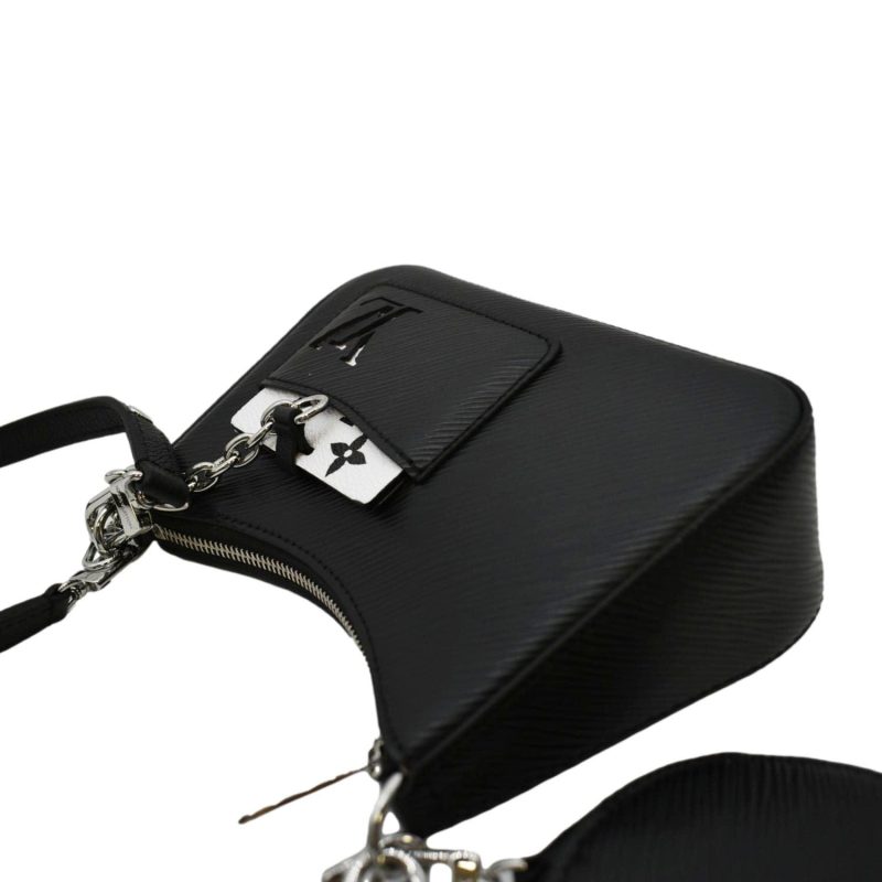 LOUIS VUITTON Marellini Epi Leather Shoulder Bag Black - Image 5