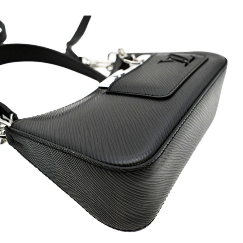LOUIS VUITTON Marellini Epi Leather Shoulder Bag Black - Image 7