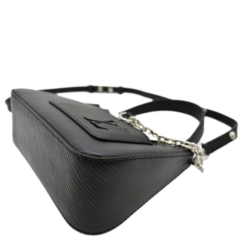 LOUIS VUITTON Marellini Epi Leather Shoulder Bag Black - Image 8
