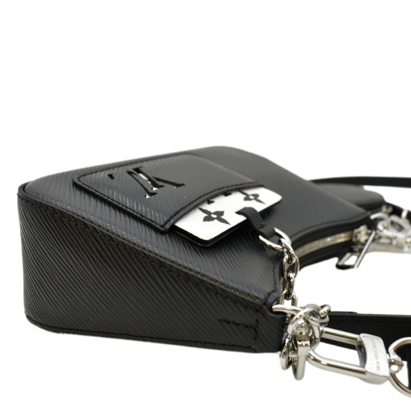 LOUIS VUITTON Marellini Epi Leather Shoulder Bag Black - Image 6