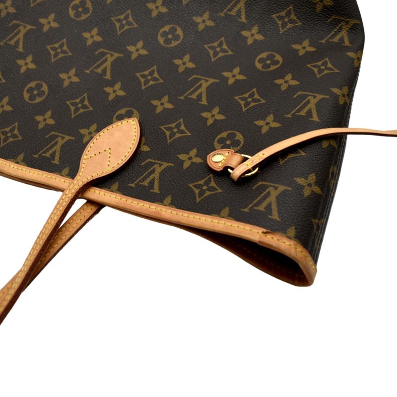 LOUIS VUITTON Neverfull MM Monogram Canvas Tote Bag Brown - Image 5