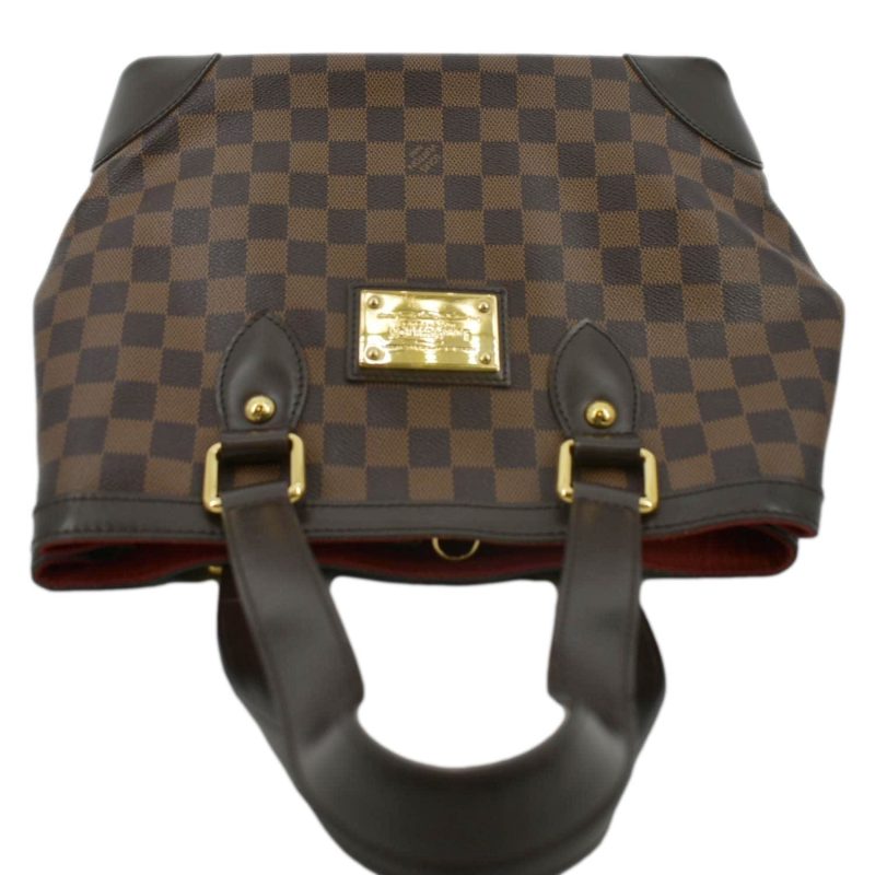 LOUIS VUITTON Hampstead MM Damier Ebene Shoulder Bag Brown - Image 2