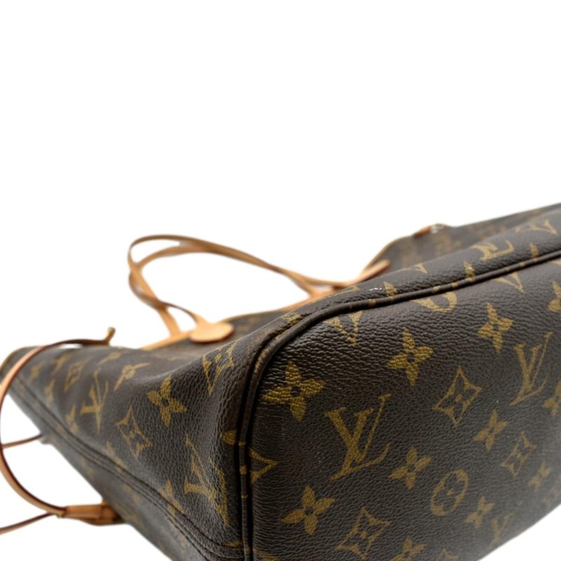 LOUIS VUITTON Neverfull MM Monogram Canvas Tote Bag Brown - Image 6