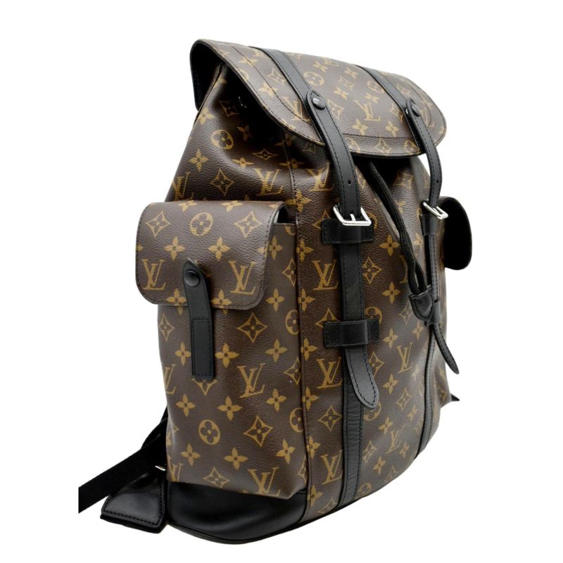 LOUIS VUITTON Christopher Noir M43735 Monogram Macassar Canvas Size MM - Image 8