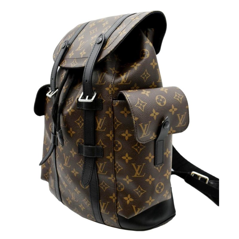 LOUIS VUITTON Christopher Noir M43735 Monogram Macassar Canvas Size MM - Image 7
