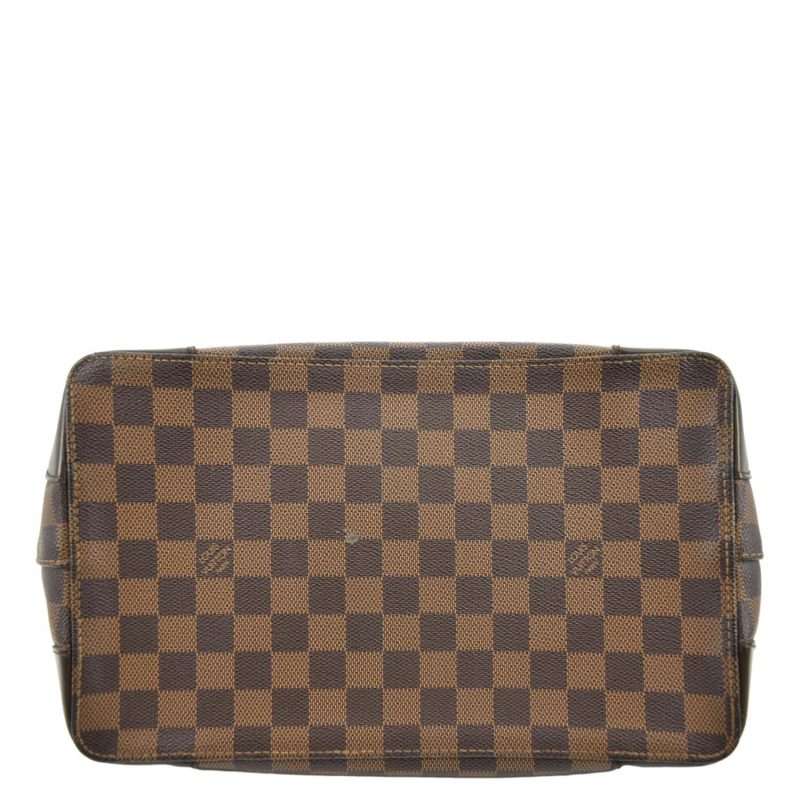 LOUIS VUITTON Hampstead MM Damier Ebene Shoulder Bag Brown - Image 8