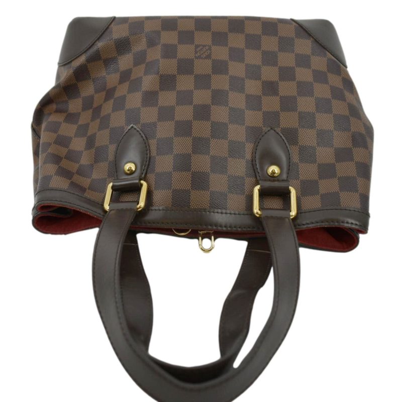 LOUIS VUITTON Hampstead MM Damier Ebene Shoulder Bag Brown - Image 5
