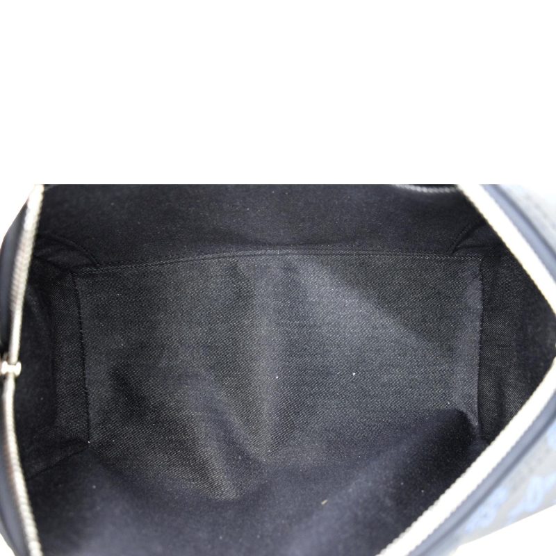 LOUIS VUITTON City Keepall Monogram Leather Travel Bag Blue - Image 10