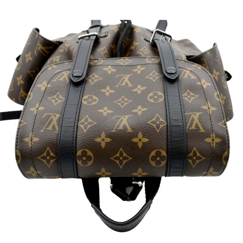 LOUIS VUITTON Christopher Noir M43735 Monogram Macassar Canvas Size MM - Image 3