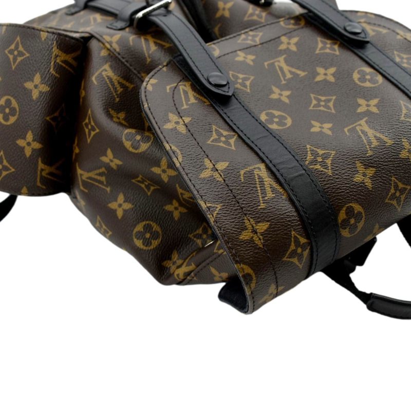 LOUIS VUITTON Christopher Noir M43735 Monogram Macassar Canvas Size MM - Image 5