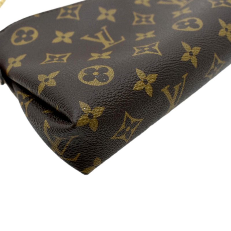 LOUIS VUITTON Pallas Monogram Canvas Clutch Crossbody Bag Brown - Image 7