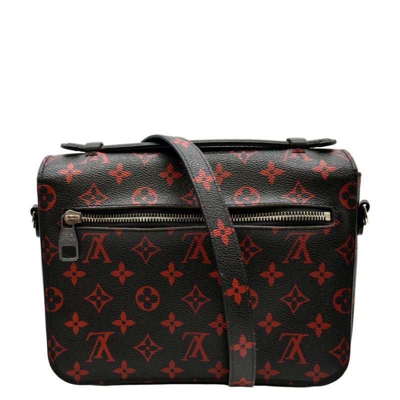 LOUIS VUITTON Metis Pochette Infrarouge Monogram Canvas Crossbody Bag Black - Image 2