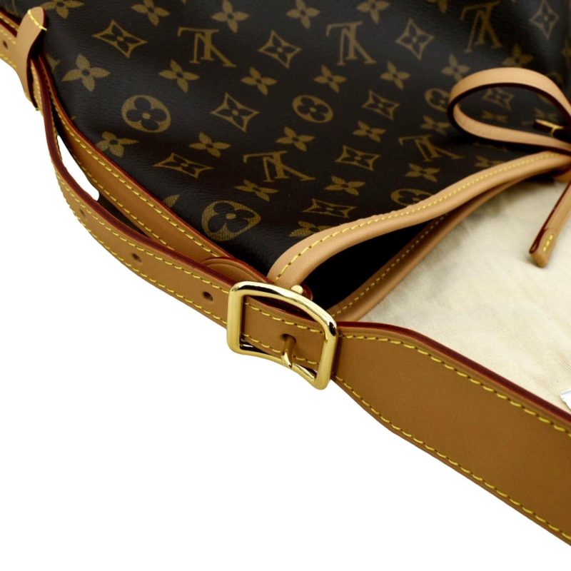 LOUIS VUITTON Carryall MM Monogram Canvas Shoulder Bag Brown - Image 7