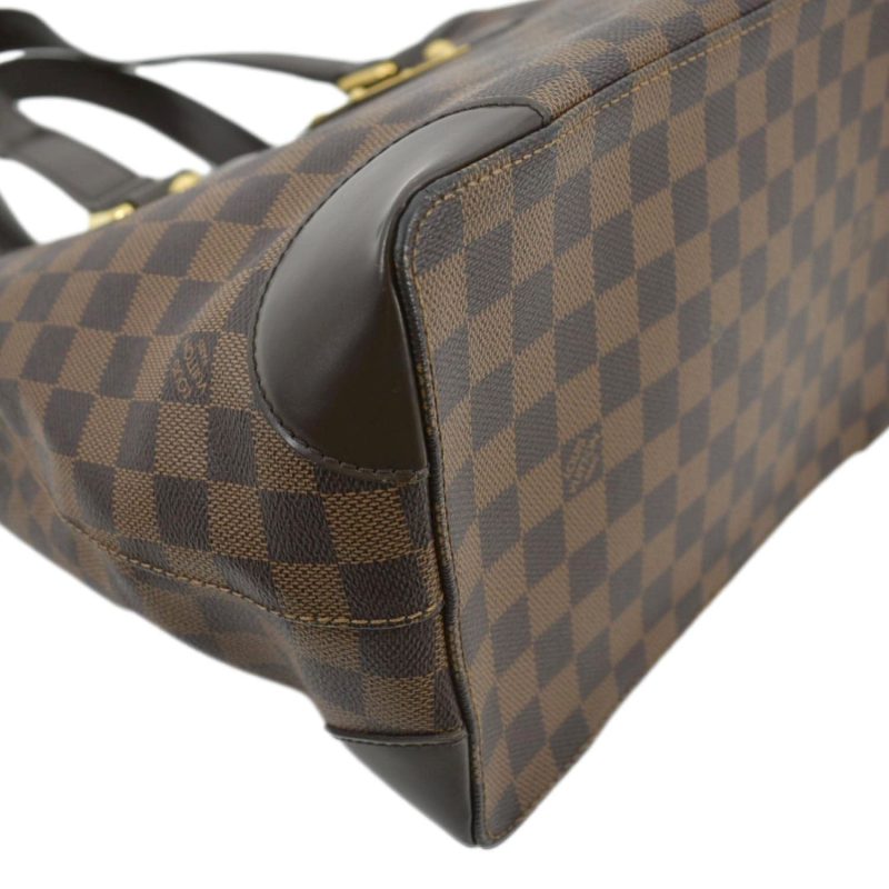 LOUIS VUITTON Hampstead MM Damier Ebene Shoulder Bag Brown - Image 7