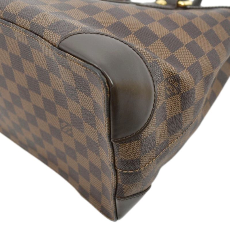 LOUIS VUITTON Hampstead MM Damier Ebene Shoulder Bag Brown - Image 6