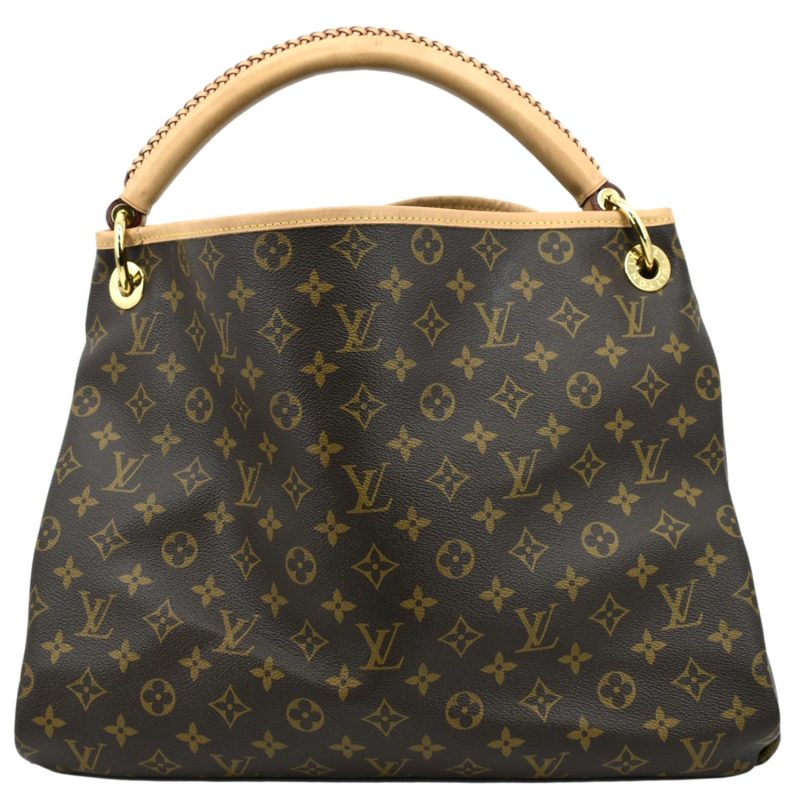 LOUIS VUITTON Artsy MM Monogram Canvas Hobo Bag Brown - Image 3