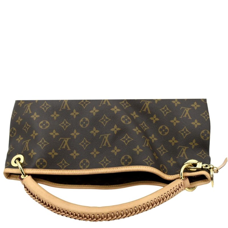 LOUIS VUITTON Artsy MM Monogram Canvas Hobo Bag Brown - Image 4