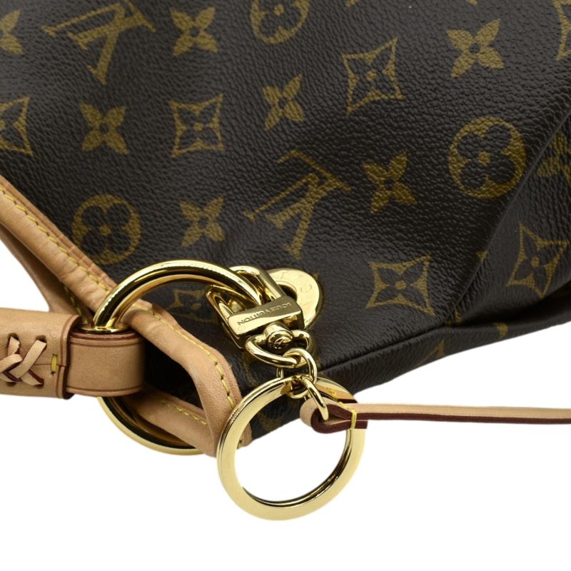 LOUIS VUITTON Artsy MM Monogram Canvas Hobo Bag Brown - Image 5