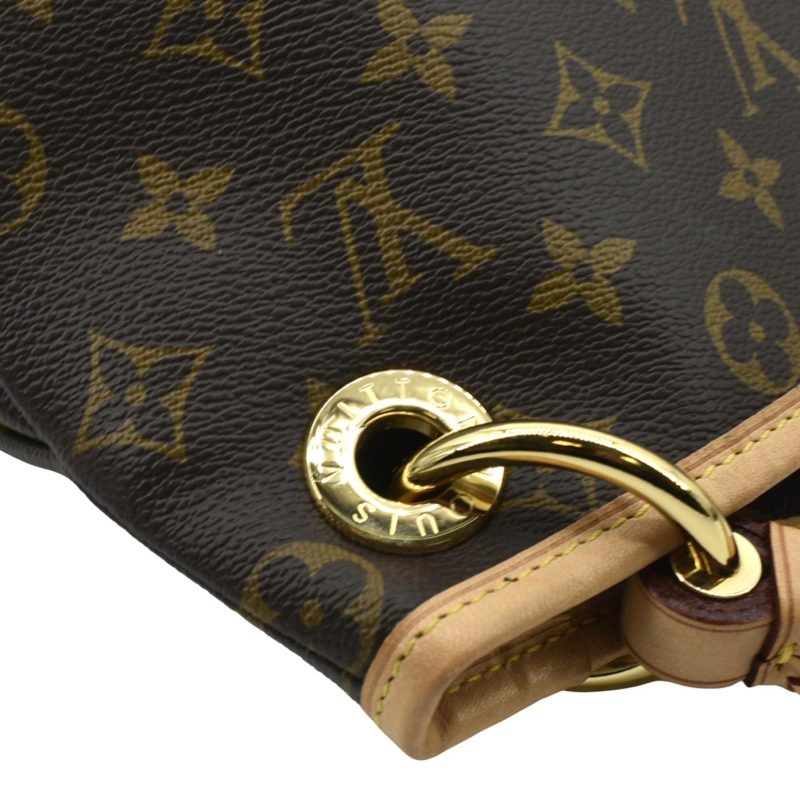 LOUIS VUITTON Artsy MM Monogram Canvas Hobo Bag Brown - Image 6