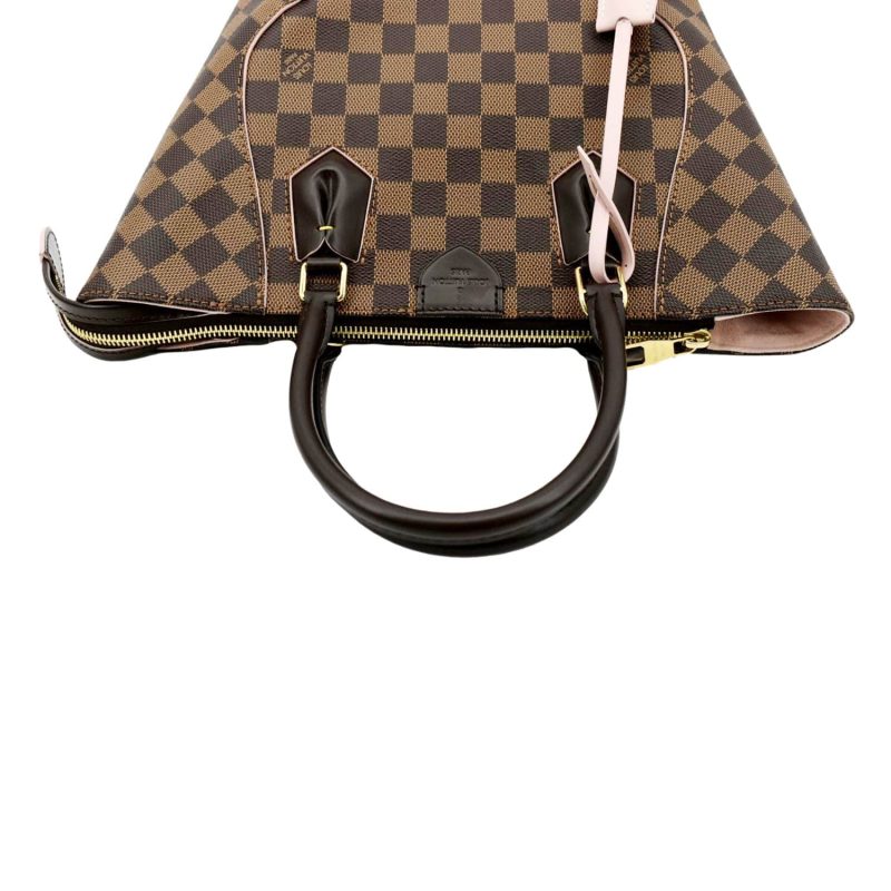 LOUIS VUITTON Caissa PM Damier Ebene Tote Shoulder Bag Rose Ballerine - Image 3
