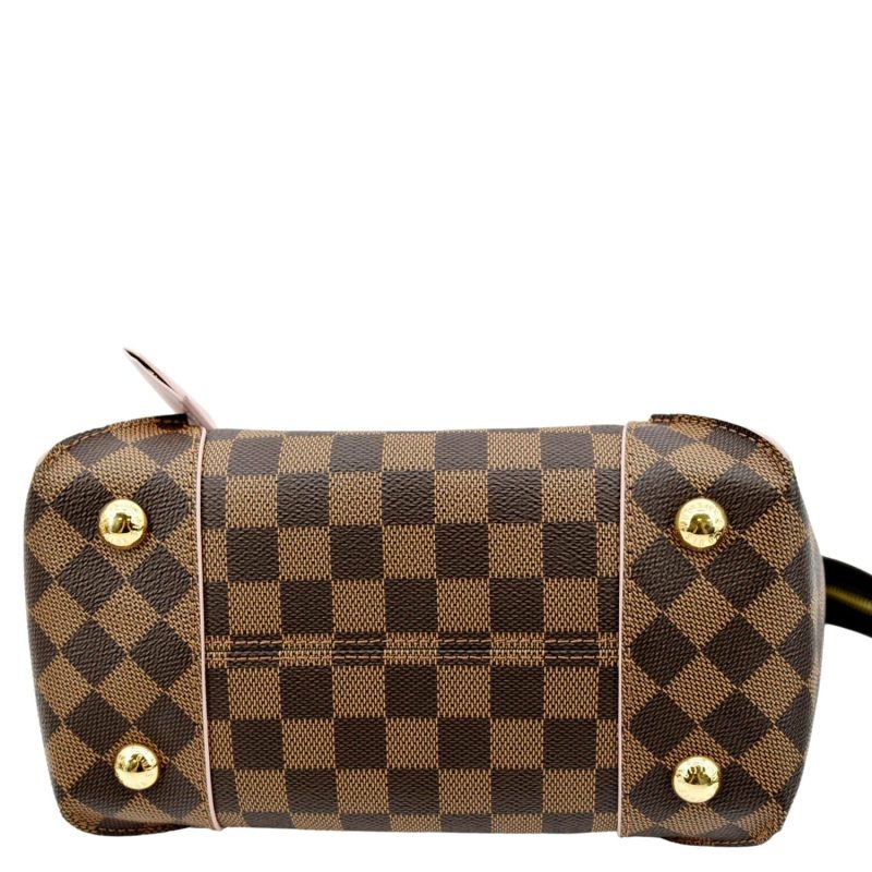 Louis Vuitton Calf Leather Monogram Canvas Double V Satchel (SHF-20589) - Image 10