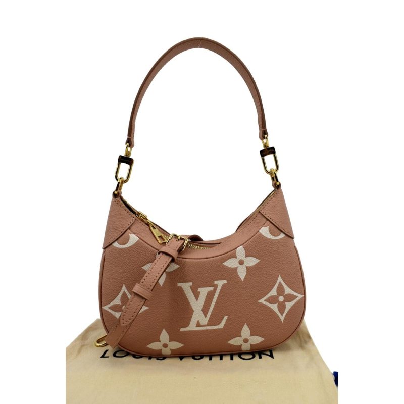 LOUIS VUITTON Bagatelle Monogram Empreinte Shoulder Bag Creme - Image 3