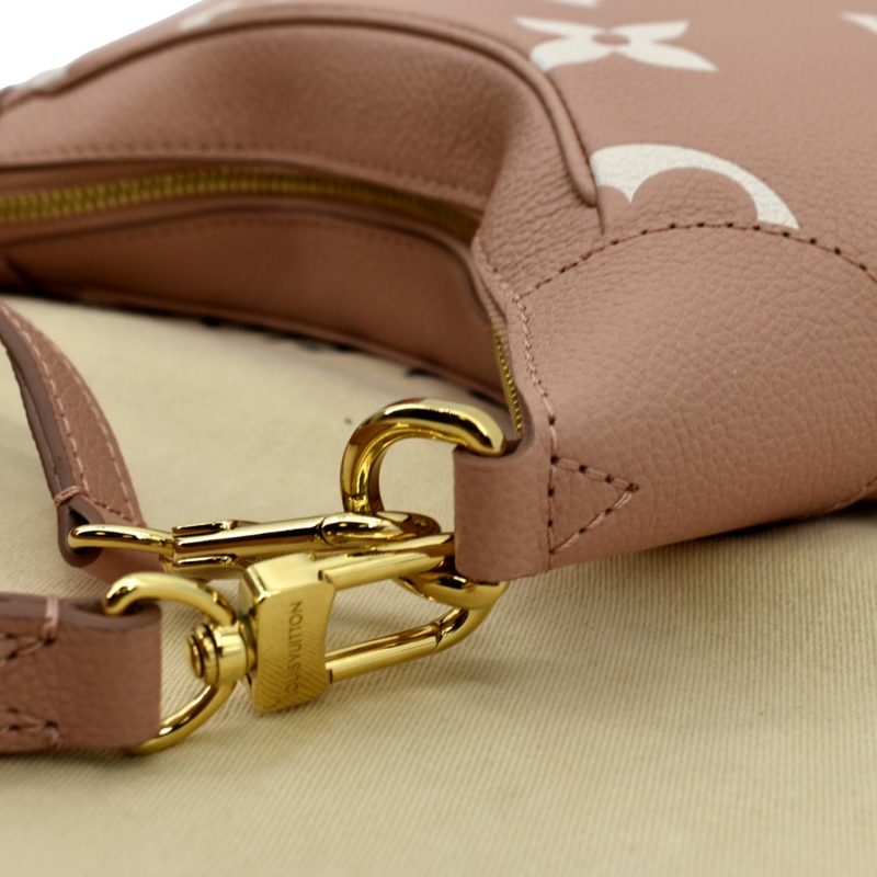 LOUIS VUITTON Bagatelle Monogram Empreinte Shoulder Bag Creme - Image 5