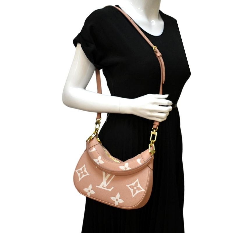 LOUIS VUITTON Bagatelle Monogram Empreinte Shoulder Bag Creme - Image 2