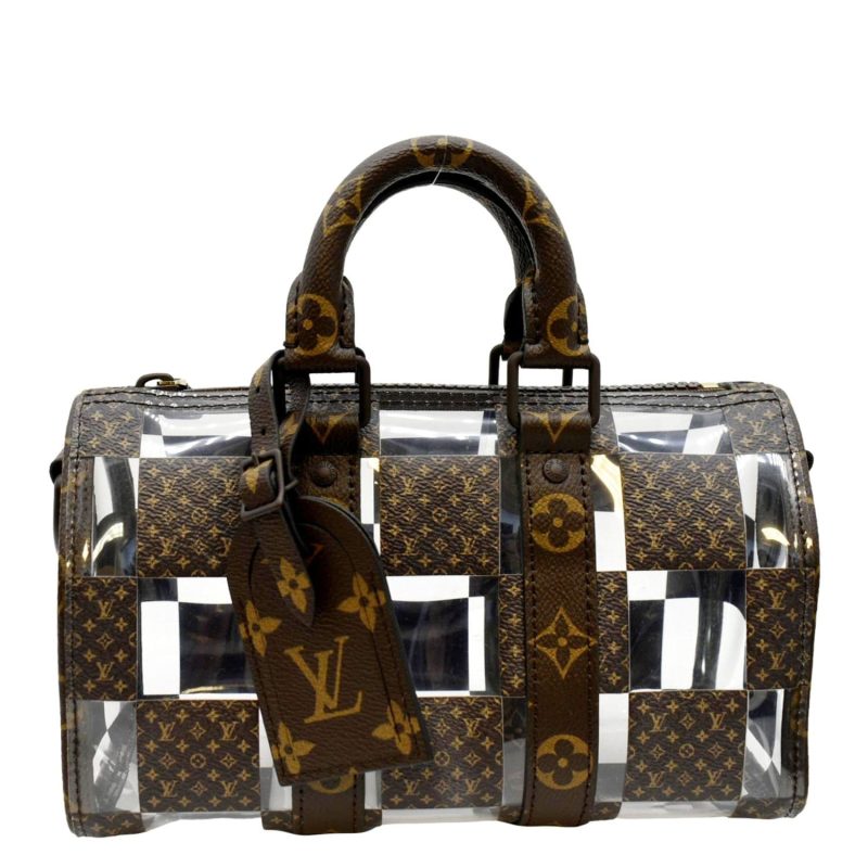 LOUIS VUITTON Chess Messenger Blue N40706 Damier・Denim 3D Cotton