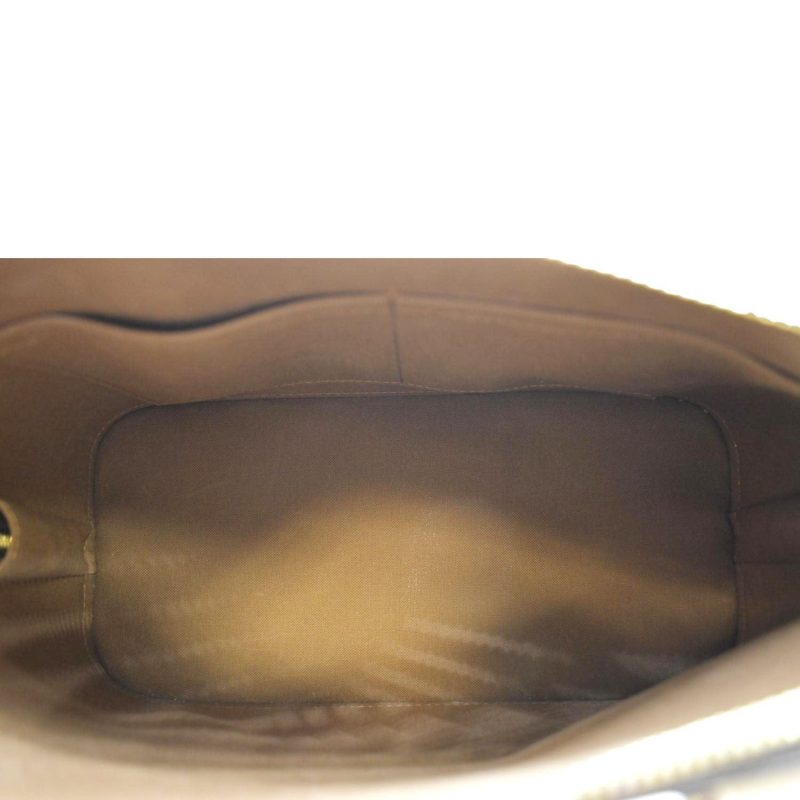 LOUIS VUITTON Alma Monogram Canvas Satchel Bag Brown - Image 10