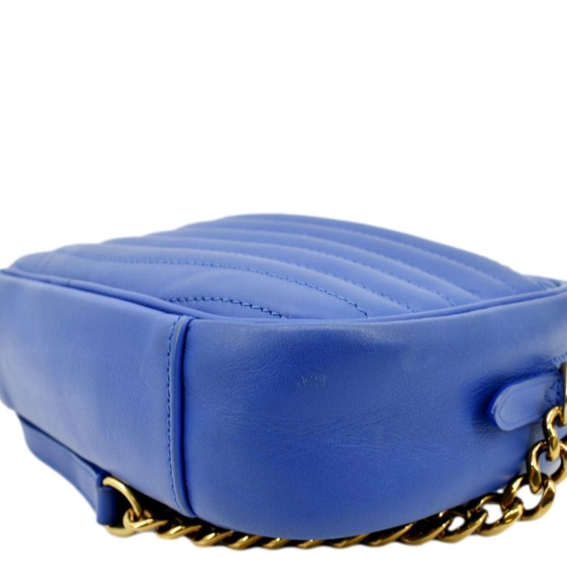 LOUIS VUITTON New Wave Quilted Leather Camera Shoulder Bag Light Blue - Image 6