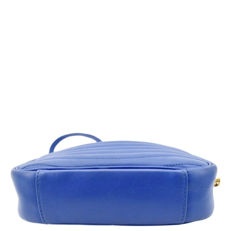 LOUIS VUITTON New Wave Quilted Leather Camera Shoulder Bag Light Blue - Image 8