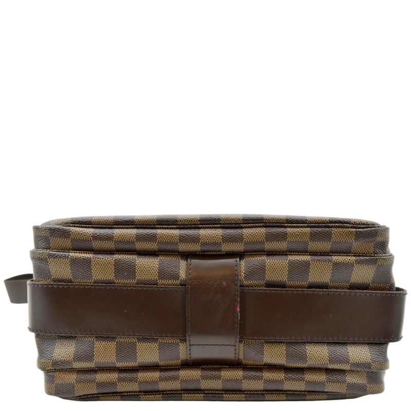 LOUIS VUITTON Naviglio Damier Ebene Messenger Bag Brown - Image 8