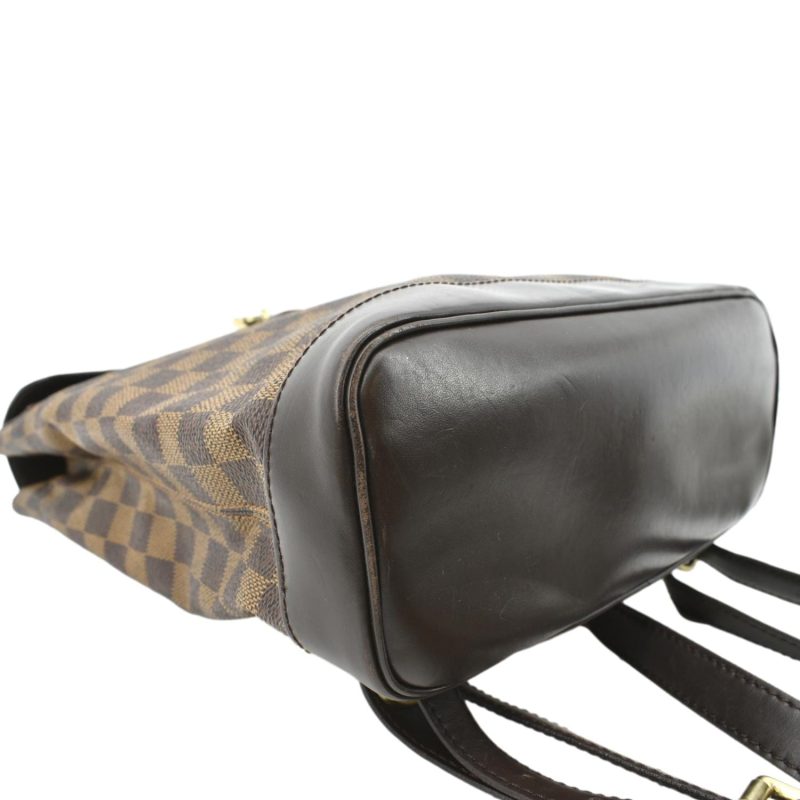 LOUIS VUITTON Soho Damier Ebene Backpack Bag Brown - Image 7