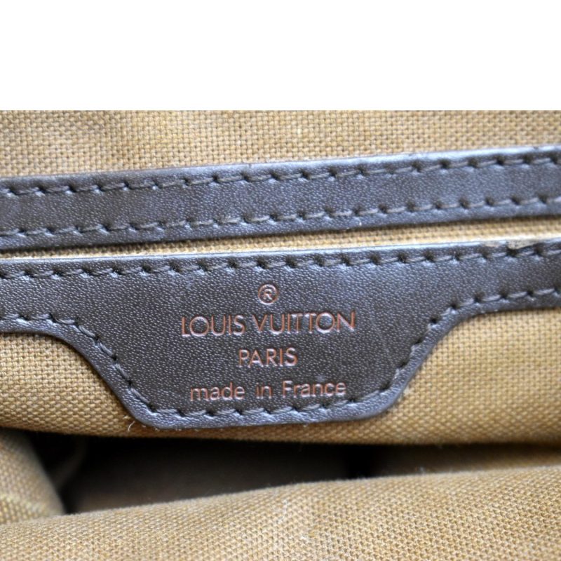 LOUIS VUITTON Soho Damier Ebene Backpack Bag Brown - Image 10
