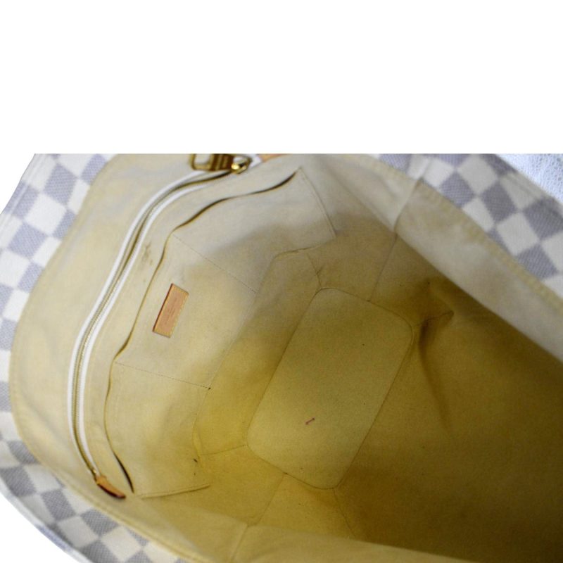 LOUIS VUITTON Salina PM Damier Azur Shoulder Bag White - Image 9