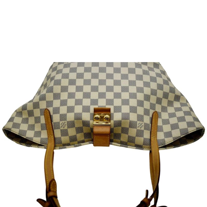 LOUIS VUITTON Salina PM Damier Azur Shoulder Bag White - Image 3