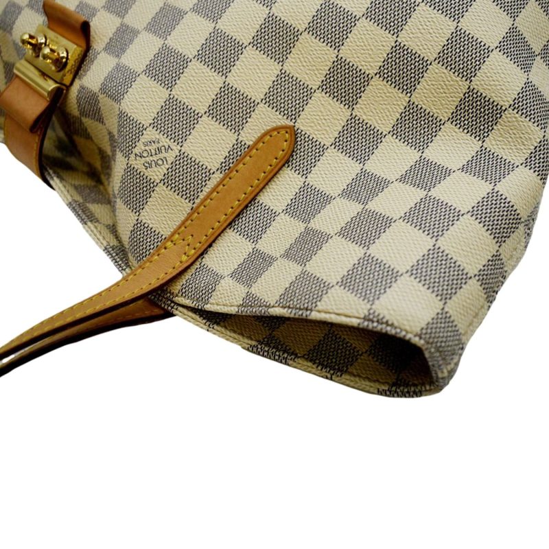 LOUIS VUITTON Salina PM Damier Azur Shoulder Bag White - Image 5