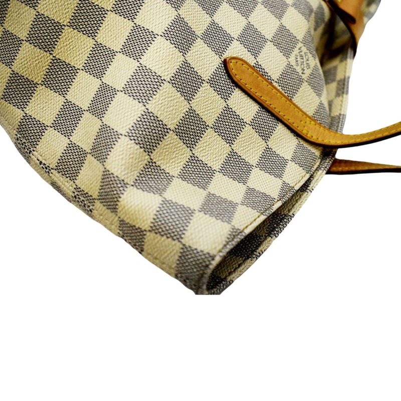 LOUIS VUITTON Salina PM Damier Azur Shoulder Bag White - Image 4