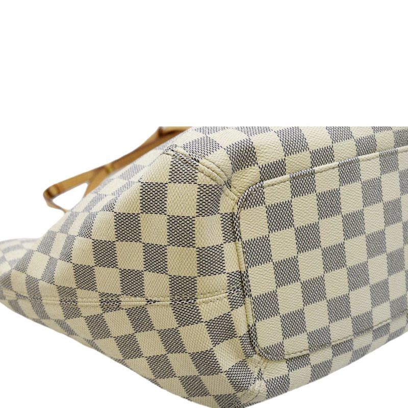 LOUIS VUITTON Salina PM Damier Azur Shoulder Bag White - Image 6