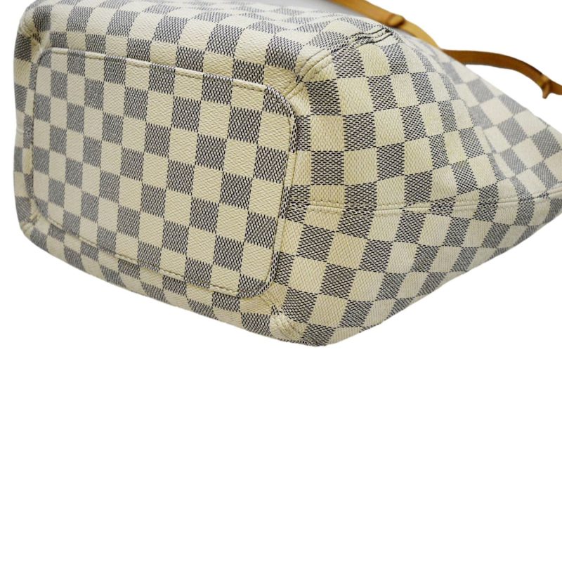 LOUIS VUITTON Salina PM Damier Azur Shoulder Bag White - Image 7