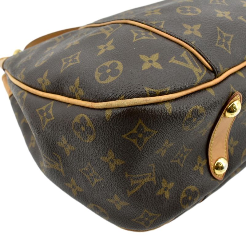 LOUIS VUITTON Galliera PM Monogram Canvas Hobo Shoulder Bag Brown - Image 7