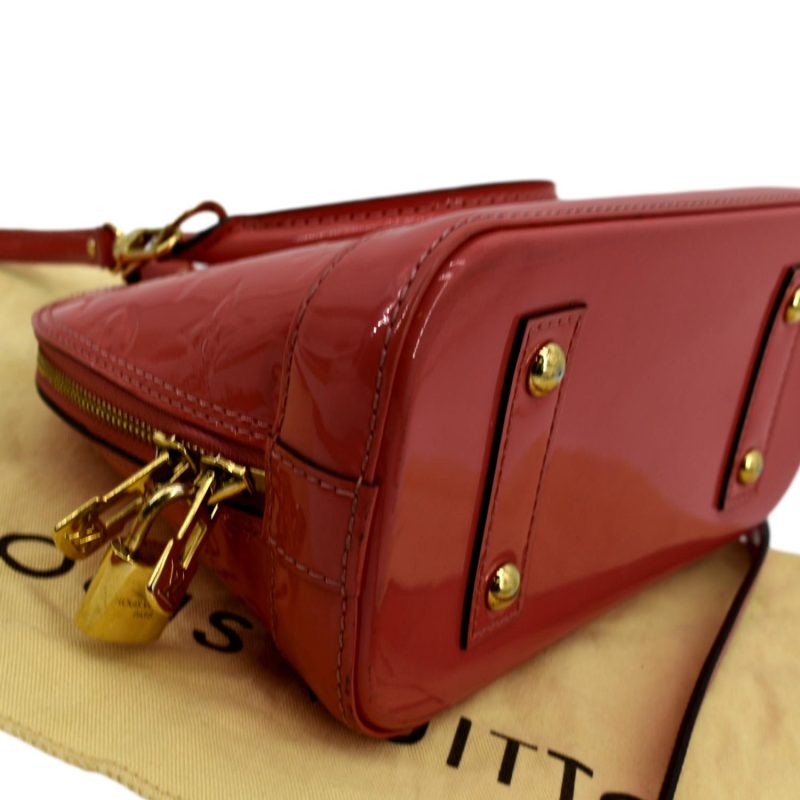 Louis Vuitton ALMA BB N41221 Damier Evene Handbag 2WAY Shoulder Bag Crossbody Brown G GoldPadlock LuggKey Leather - Image 8