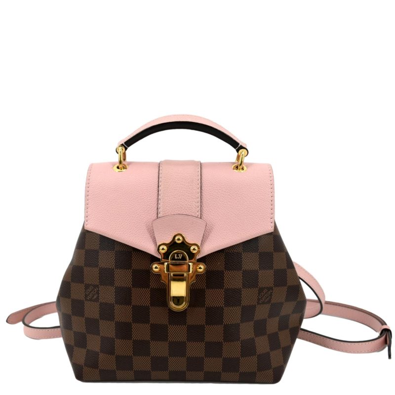 LOUIS VUITTON Clapton Damier Ebene Crossbody Bag Magnolia